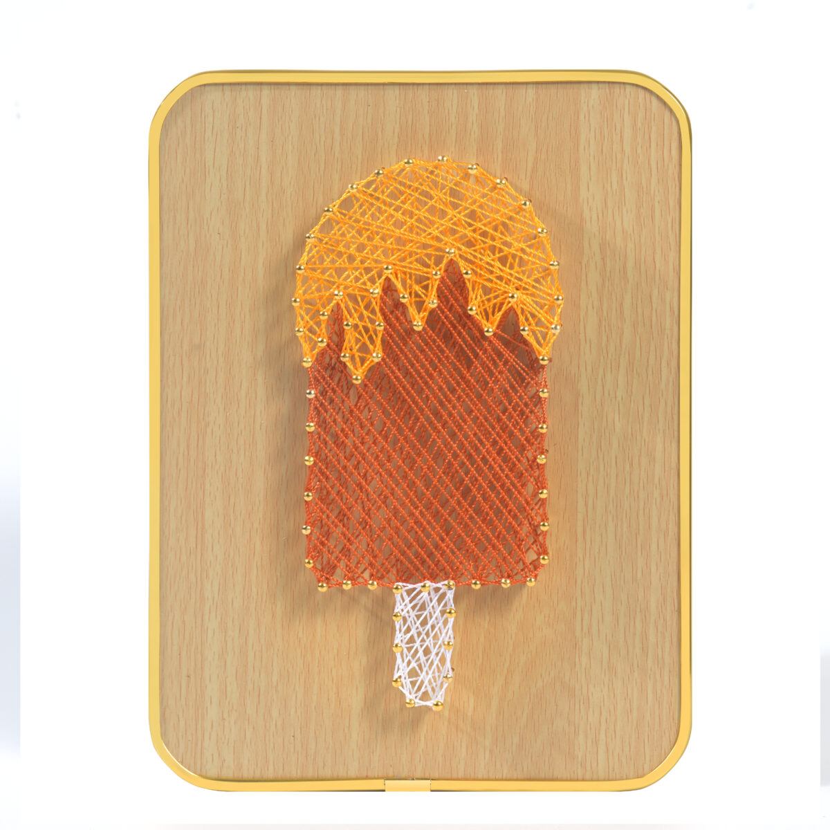 Colorful popsicles string art for summer decor