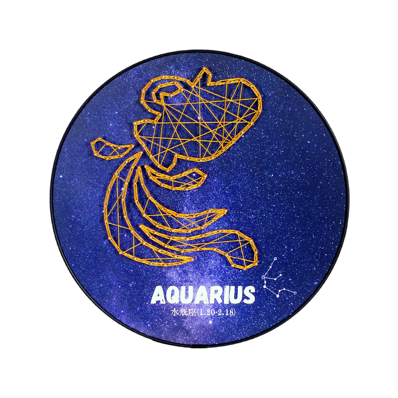Aquarius constellation string art kit
