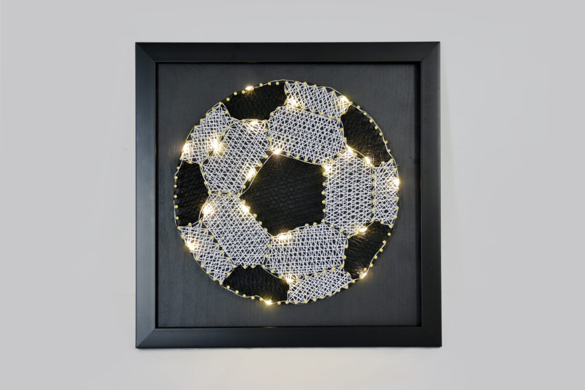 modern football string art gift idea