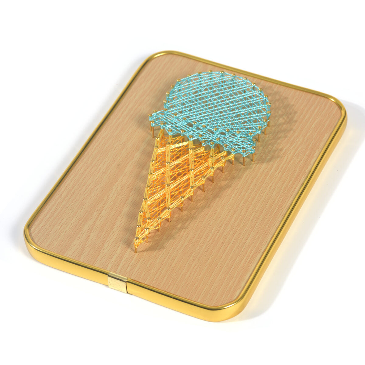 Ice cream themed handmade string art for kids room