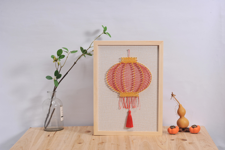 Traditional lantern string art for festive decor