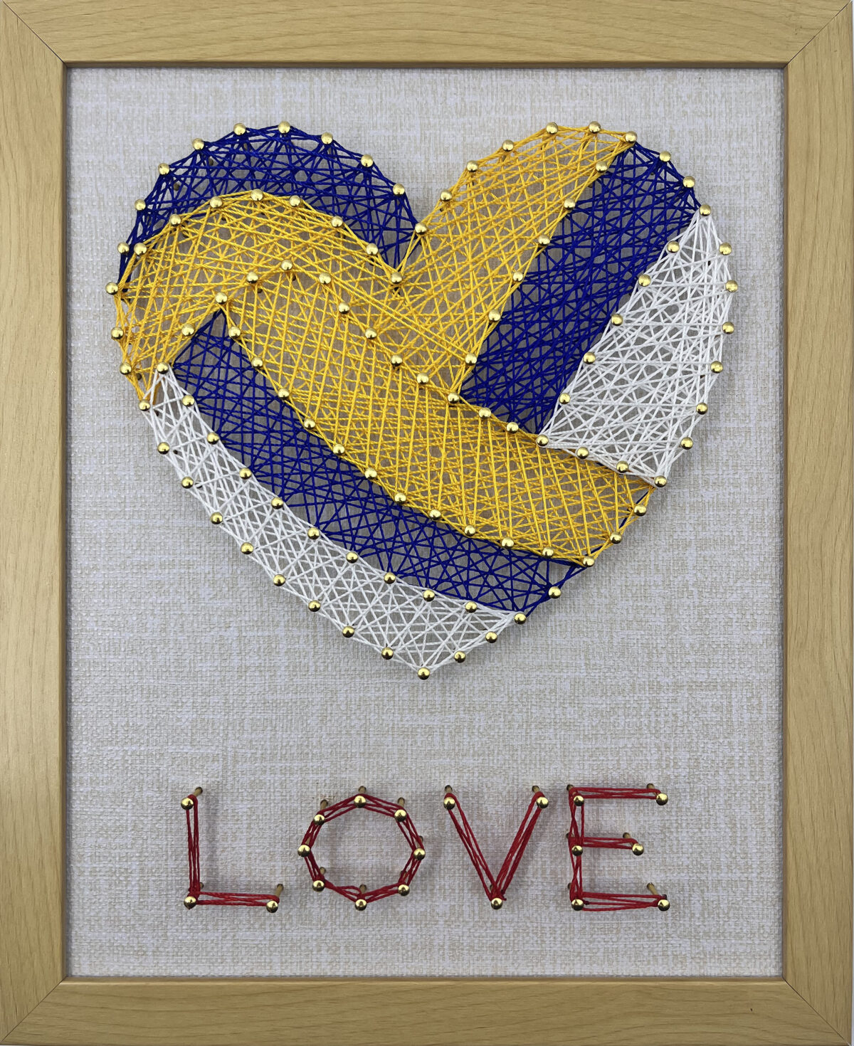 DIY volleyball string art kit